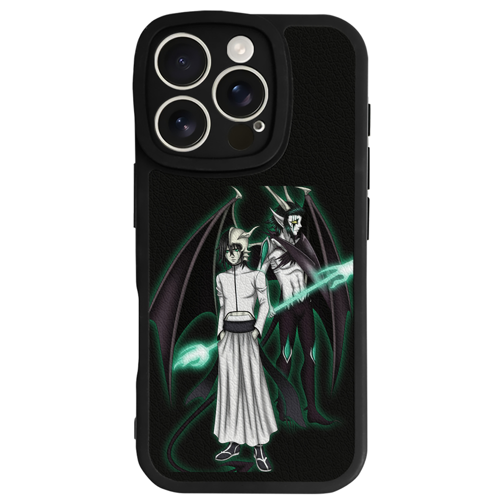 （画像用） ブリーチ ウルキオラ·シファー BLEACH Ulquiorra cifer 【iPhone 16シリーズ対応】シリコンスマホケース（レザー調） 材質：シリコン